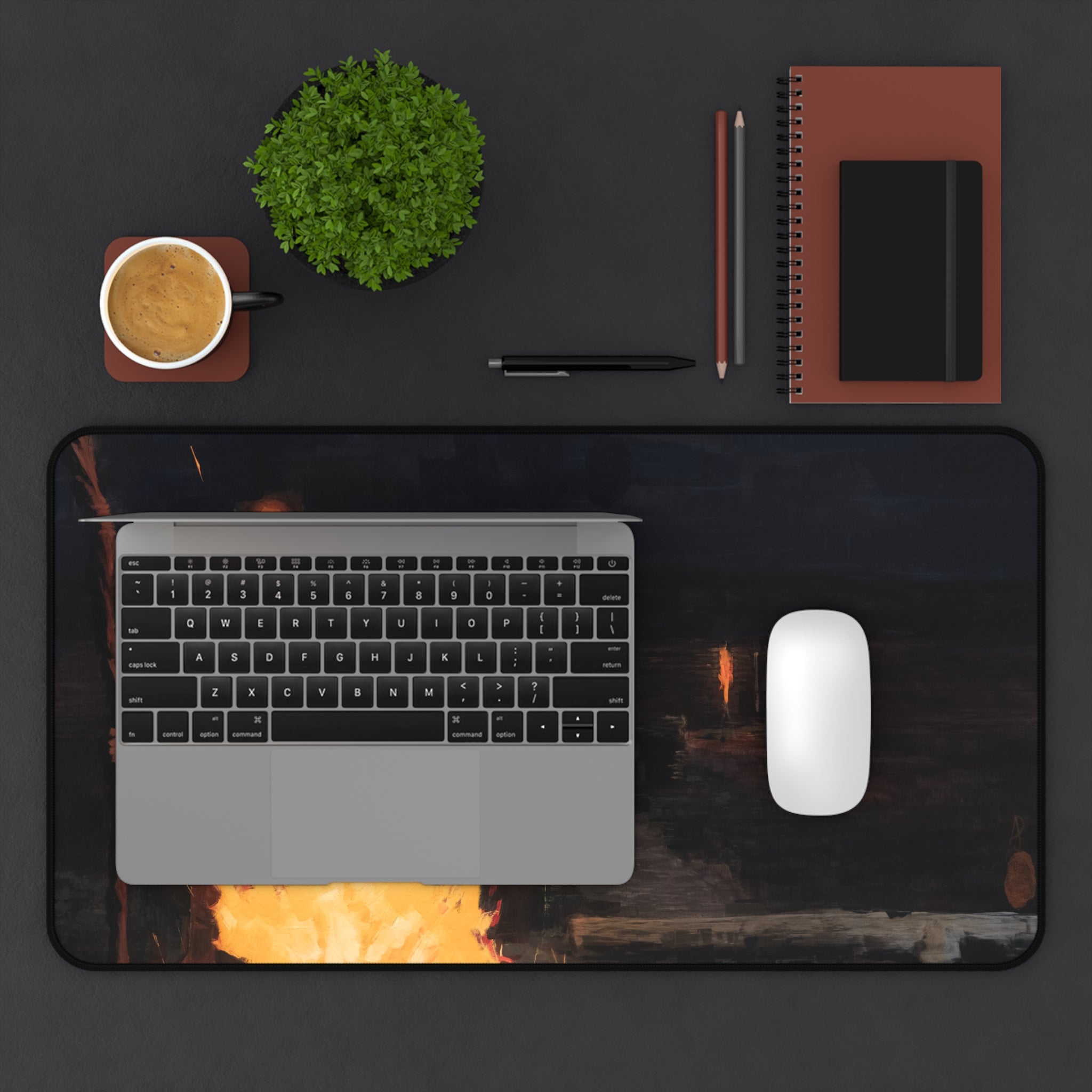 The Fire Still Burns — 12x22 Desk Mat